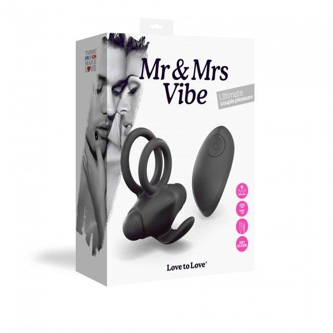 Эрекционное виброкольцо Love To Love Mr & Mrs VIBE с пультом д/у фото