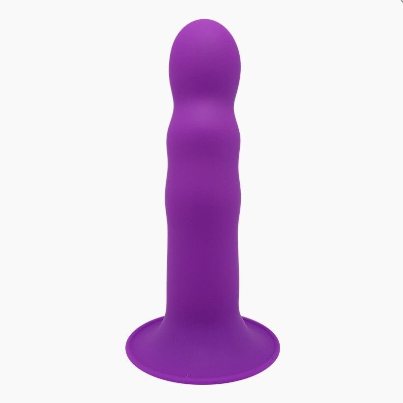 Ділдо з присоскою Adrien Lastic Hitsens 3 Purple, відмінно для страпона, діаметр 4,1 см, довжина 18,2 см фото