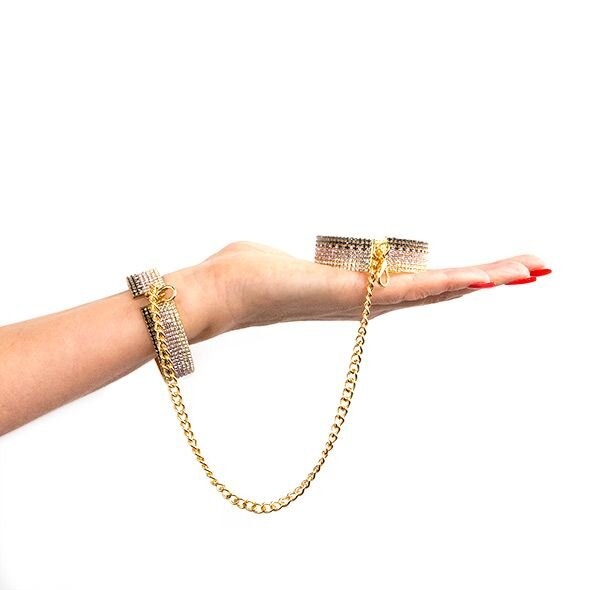 Лакшери наручники-браслеты с кристаллами Rianne S: Diamond Cuffs, подарочная упаковка фото