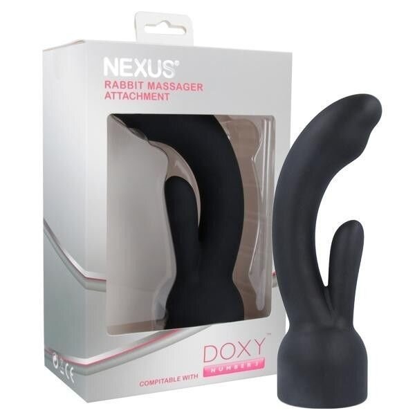 Насадка для вібромассажера Doxy Number 3 — Nexus Rabbit Massager у вигляді вібратора-кролика фото