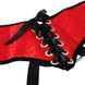 Труси для страпона Sportsheets — SizePlus Red Lace Satin Corsette, з корсетній утяжкой, ульракомфорт фото 5