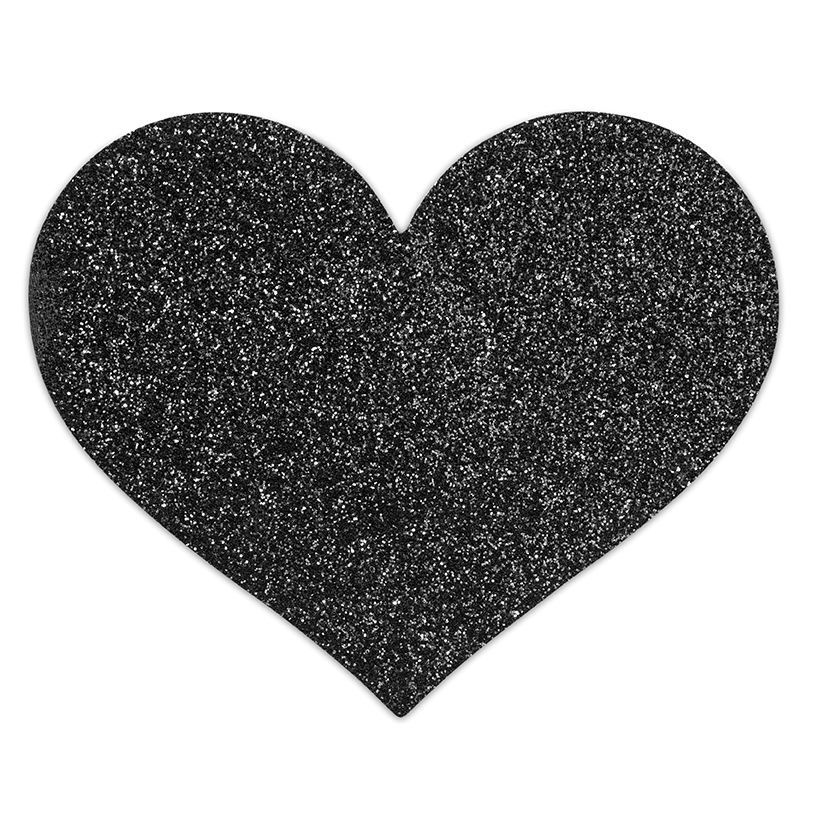 Прикраса на соски Bijoux Indiscrets - Flash Heart Black фото