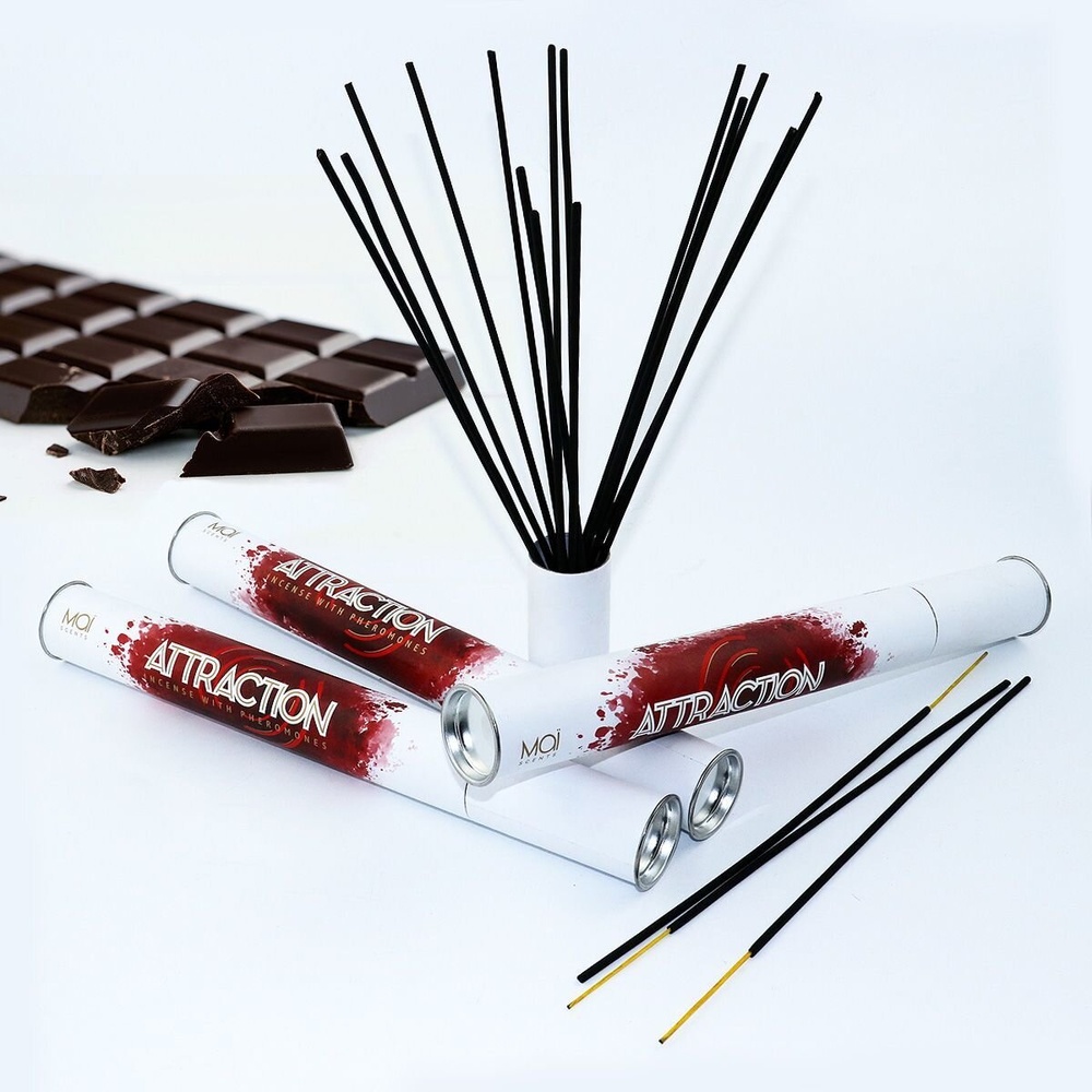 Ароматические палочки с феромонами и ароматом шоколада MAI Chocolate (20 шт) для дома офиса магазина фото