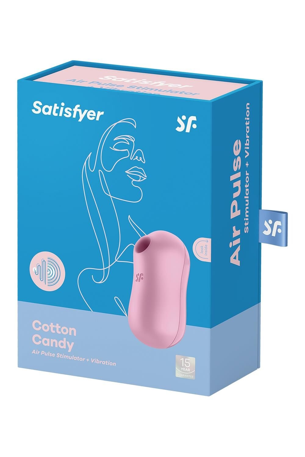 Вакуумний стимулятор із вібрацією Satisfyer Cotton Candy Lilac фото