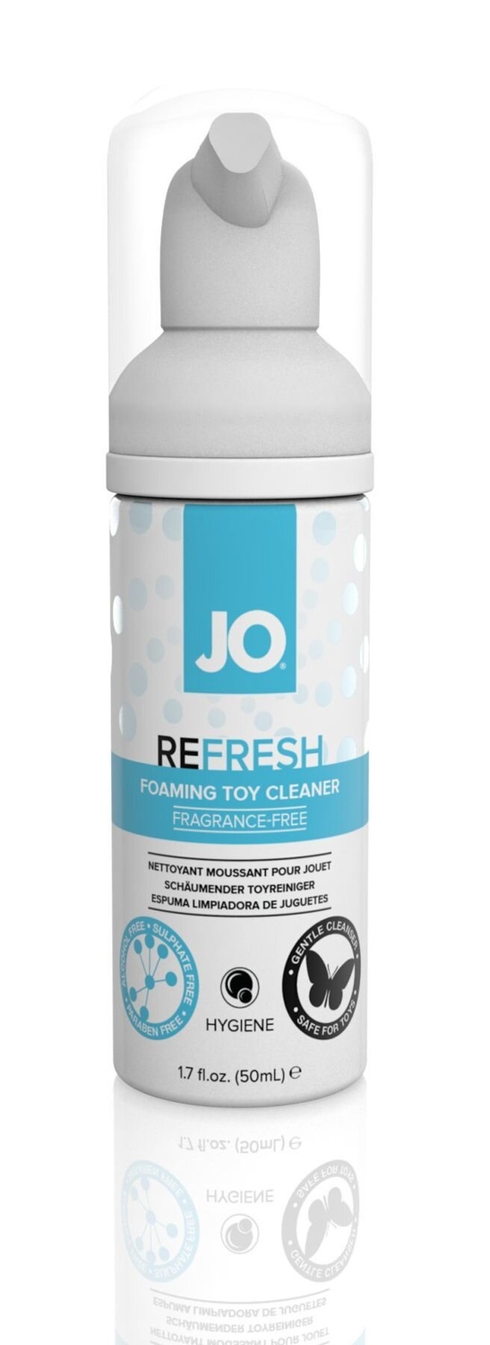 Мягкая пенка для очистки игрушек System JO REFRESH (50 мл) дезинфицирующая, проникает глубоко фото