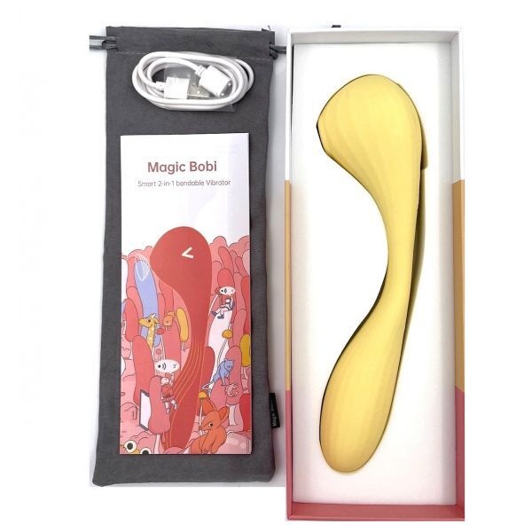 Вакуумний вагінально-кліторальний стимулятор Magic Motion Bobi Yellow, керування зі смартфона фото