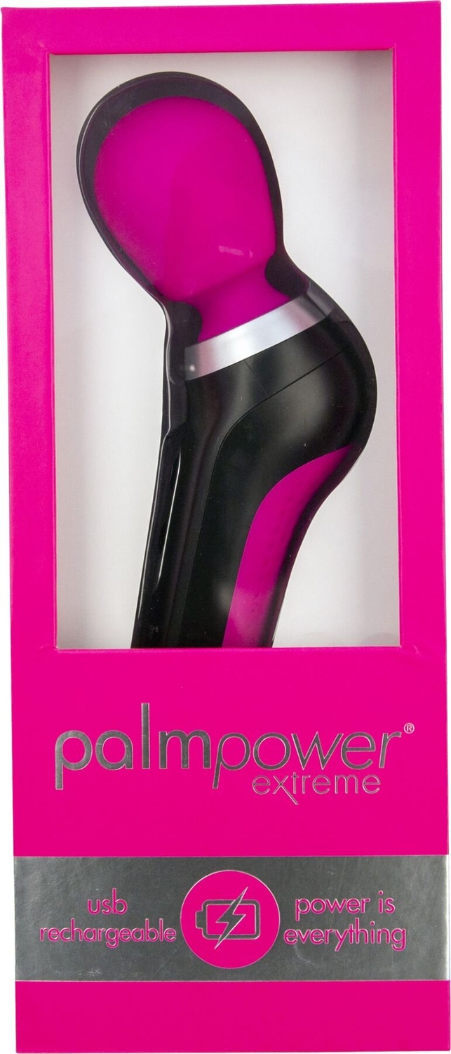 Потужний вібромасажер PalmPower EXTREME — Pink водонепроникний, з плавним регулюванням фото
