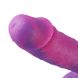 Фалоімітатор 8.2″ з вібрацією для секс-машин Hismith Purple Silicone Dildo with Vibe, знімний конект фото 6