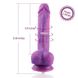 Фалоімітатор 8.2″ з вібрацією для секс-машин Hismith Purple Silicone Dildo with Vibe, знімний конект фото 3