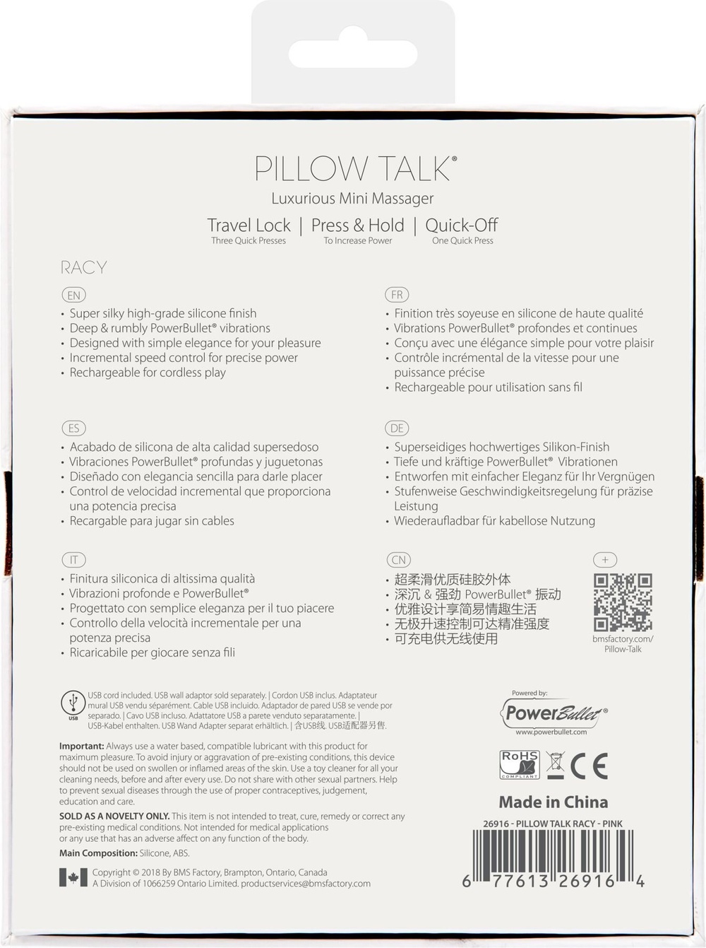 Розкішний вібратор Pillow Talk — Racy Pink з кристалом Сваровські для точки G, подарункова упаковка фото