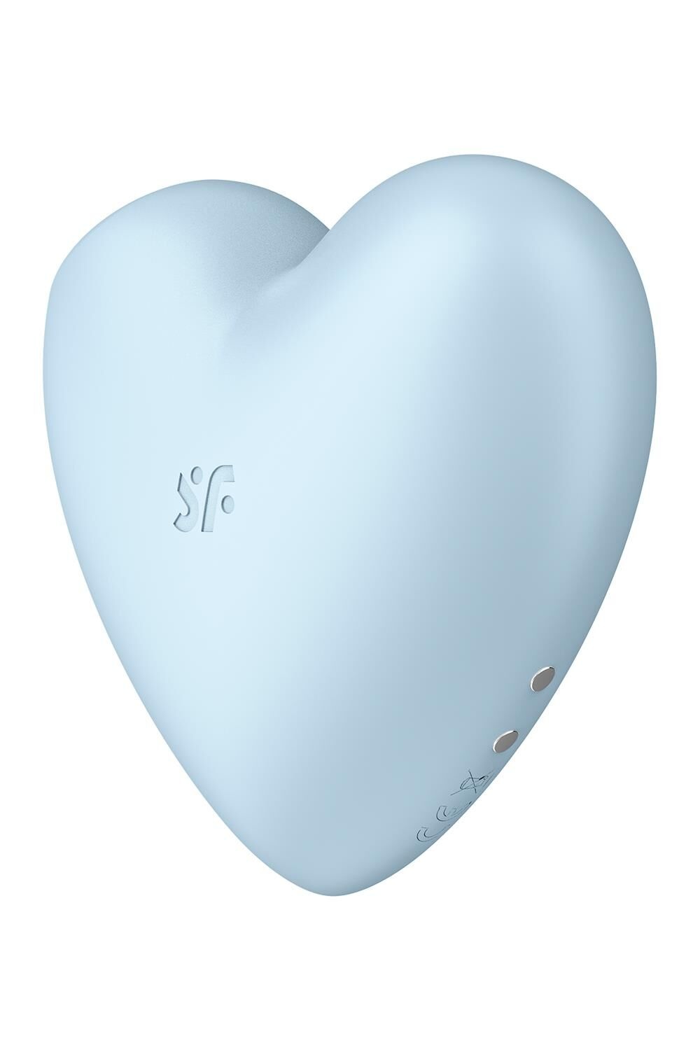 Вакуумний стимулятор-серце з вібрацією Satisfyer Cutie Heart Blue фото