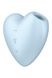 Вакуумний стимулятор-серце з вібрацією Satisfyer Cutie Heart Blue фото 1