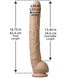 Фалоімітатор Doc Johnson Dick Rambone Cock White, діаметр 6 см, довжина 42 см, ПВХ фото 5