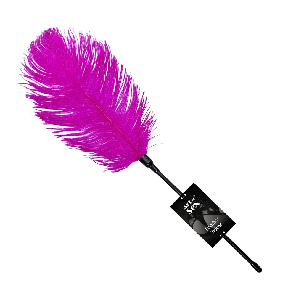 Лоскітка зі страусиним пером Art of Sex - Feather Tickler, колір Темно-рожевий фото