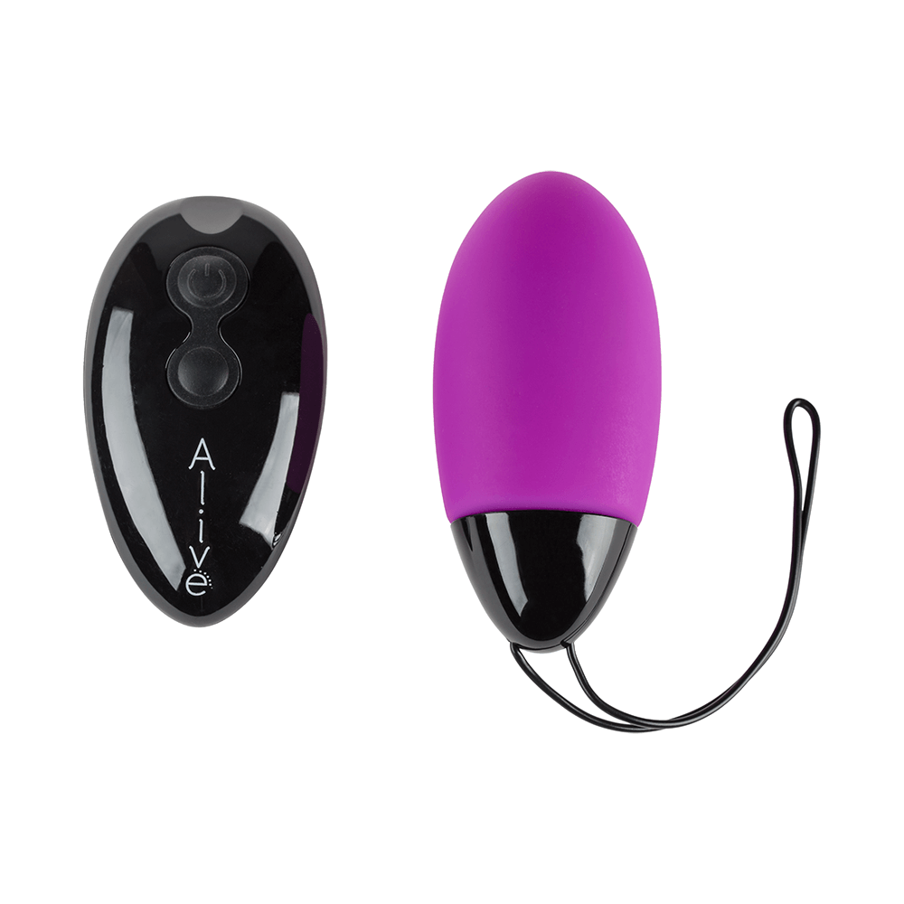 Потужне віброяйце Alive Magic Egg MAX Violet з пультом дистанційного керування, потужне фото