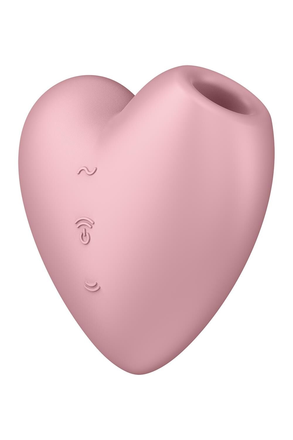 Вакуумный стимулятор-сердечко с вибрацией Satisfyer Cutie Heart Light Red фото