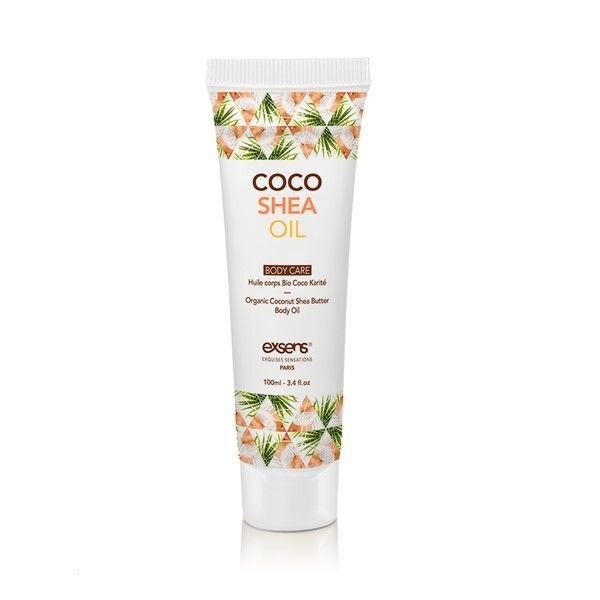 Органічне кокосове масло каріте (Ши) для тіла EXSENS Coco Shea Oil 100 мл, сертифікат ECOCERT фото