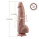 Гибкий фаллоимитатор для секс-машин Hismith 9.25″ Silicone Dildo, система KlicLok фото 4