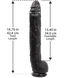 Фалоімітатор Doc Johnson Dick Rambone Cock Black, діаметр 6 см, довжина 42 см, ПВХ фото 6