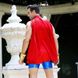 Чоловічий еротичний костюм супермена "Готовий на все Стів" S/M: плащ, портупея, шорти, манжети фото 5