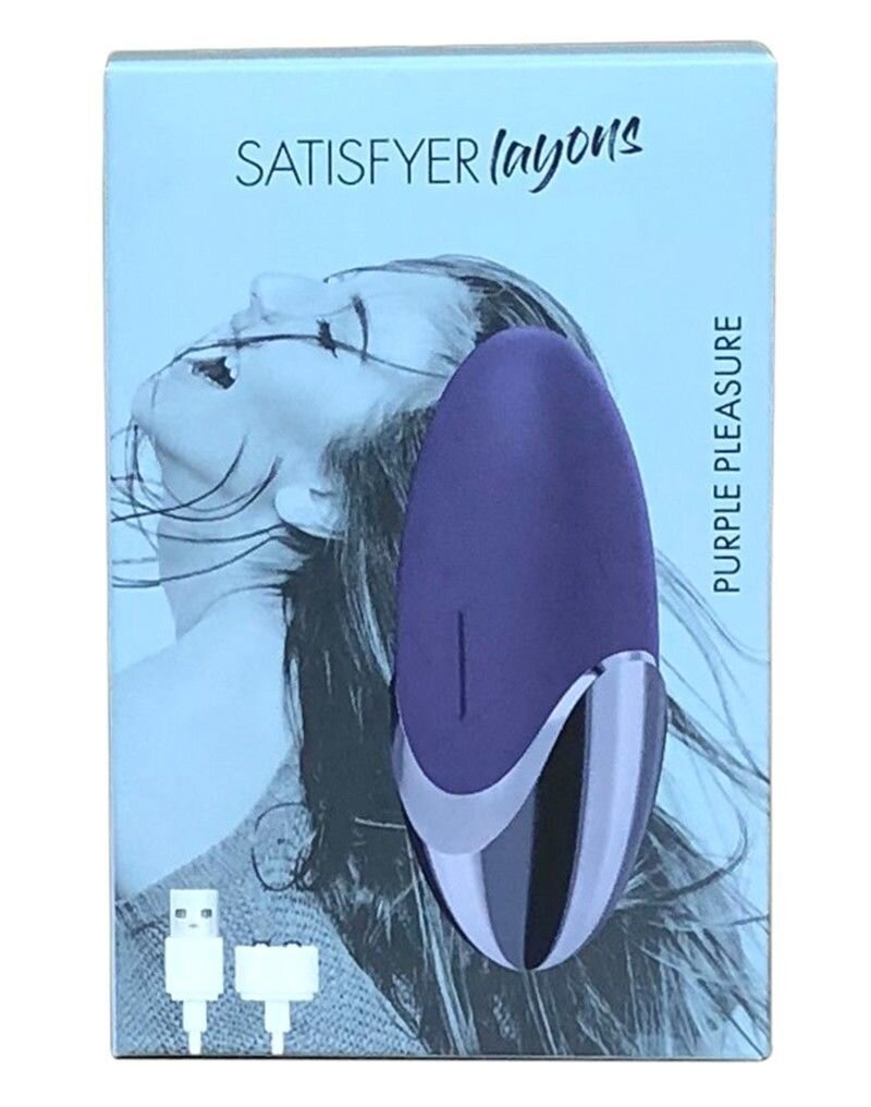 Потужний вібратор Satisfyer Lay-On — Purple Pleasure, водонепроникний, 15 режимів роботи фото