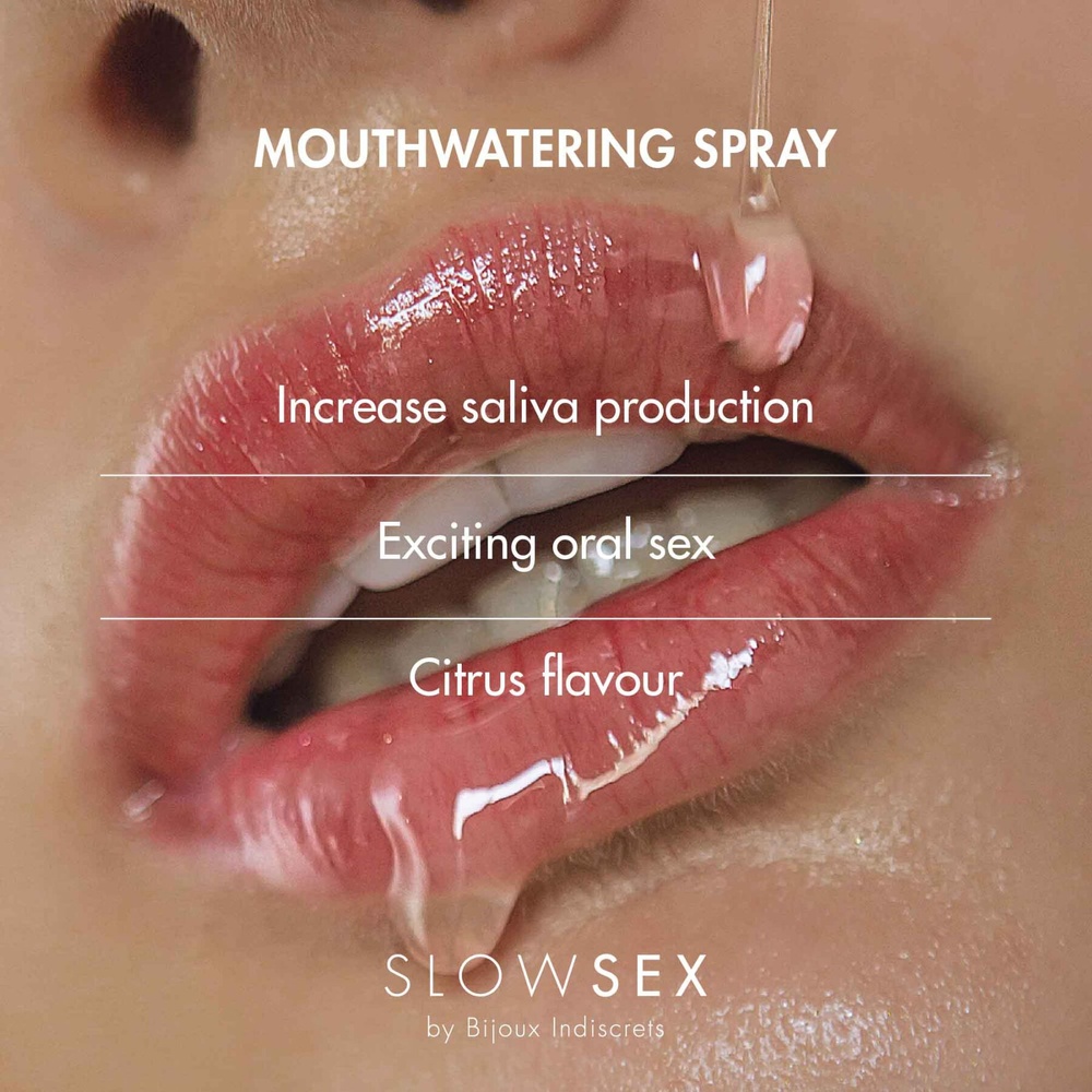 Спрей для посилення слиновиділення Bijoux Indiscrets Slow Sex Mouthwatering spray фото