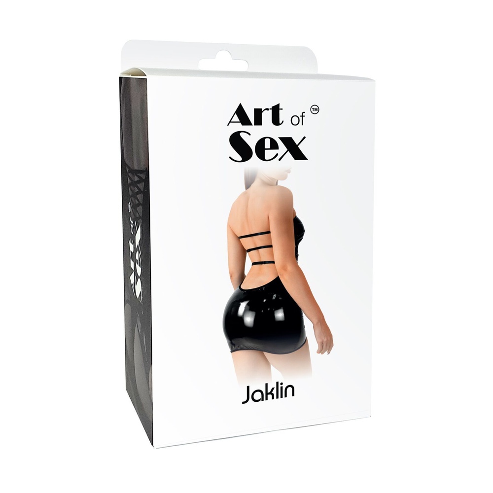 Сексуальное виниловое платье Art of Sex - Jaklin, размер XS-M, цвет черный фото