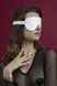 Маска на очі Feral Feelings — Blindfold Mask, натуральна шкіра, біла фото 2