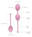 Розкішні вагінальні кульки PILLOW TALK — Frisky Pink з кристалом, діаметр 3,2 см, вага 49-75гр фото 8