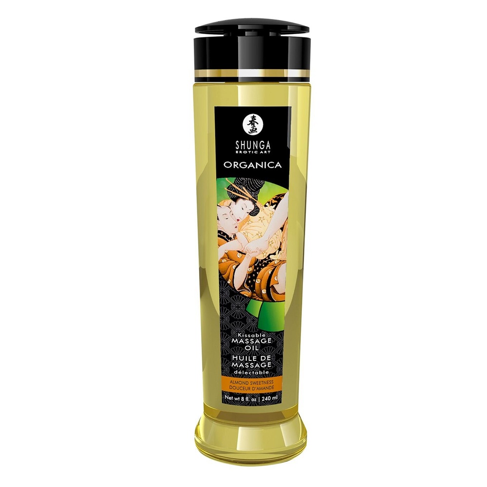 Органическое массажное масло Shunga ORGANICA - Almond Sweetness (240 мл) с витамином Е фото