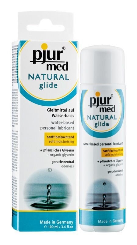 Лубрикант на водной основе pjur MED Natural glide 100 мл специально для сухой и чувствительной кожи фото