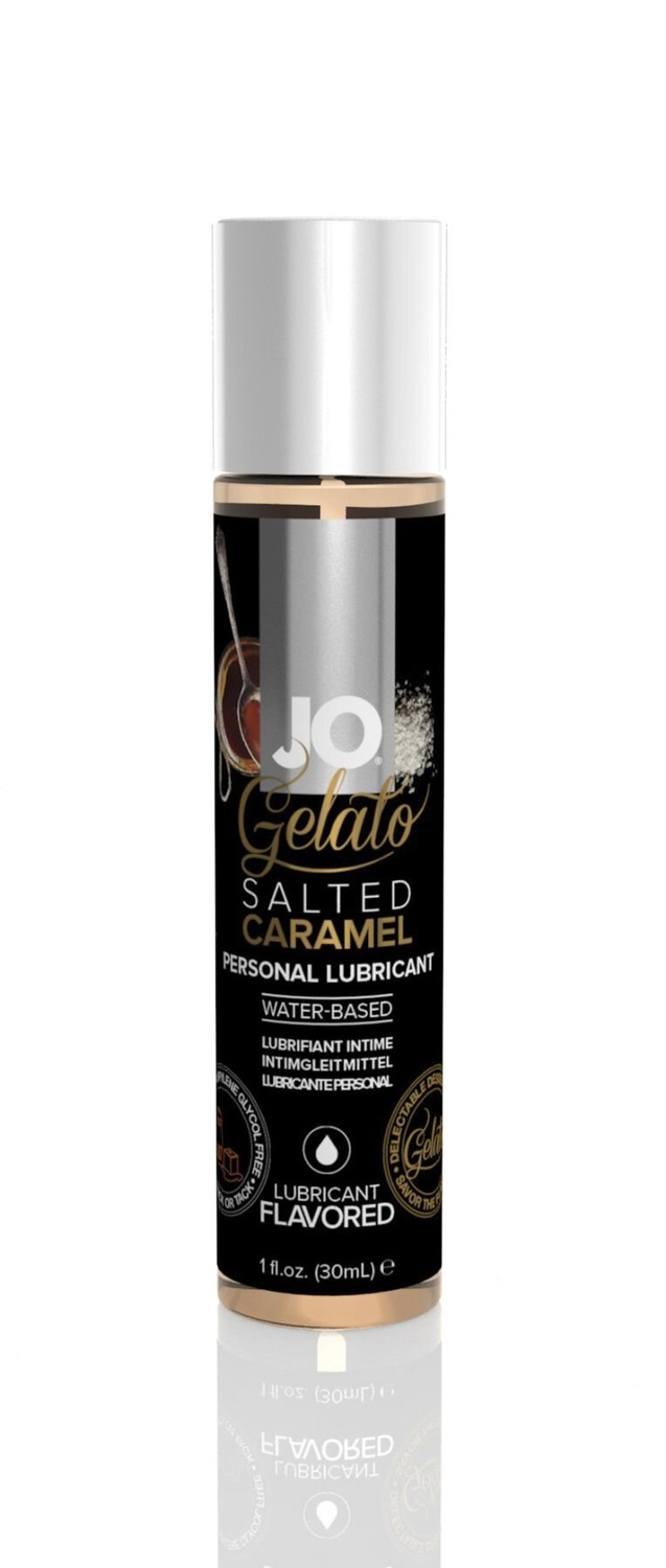 Змазка на водній основі System JO GELATO Salted Caramel (30 мл) без цукру, парабенів фото