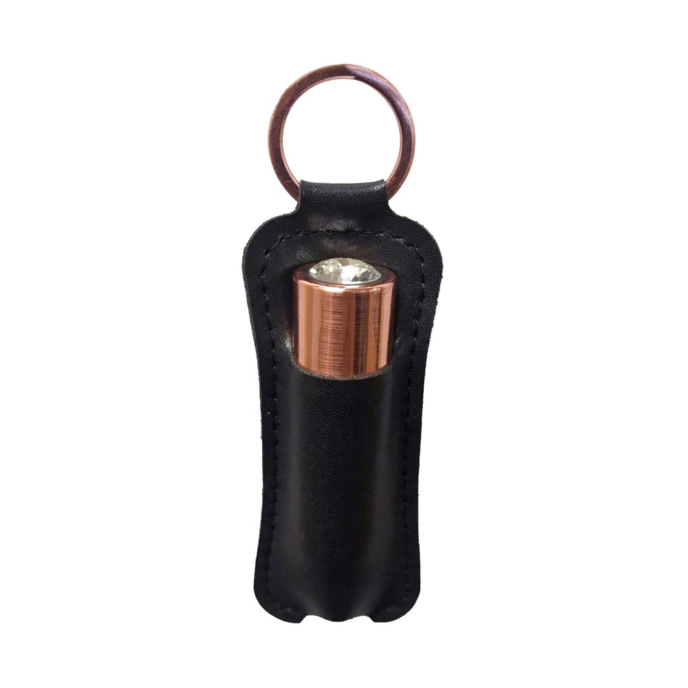 Віброкуля PowerBullet - First-Class Bullet 2.5" with Key Chain Pouch, Rose Gold фото