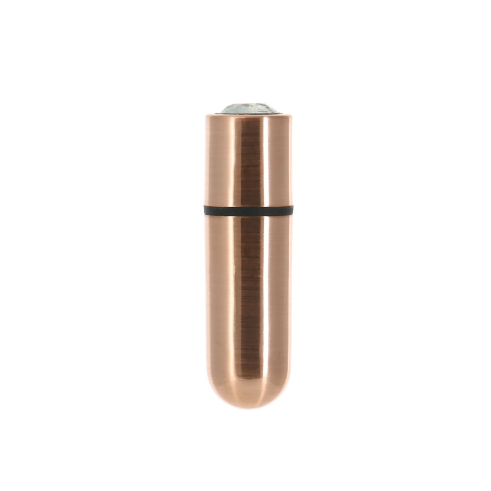 Віброкуля PowerBullet - First-Class Bullet 2.5" with Key Chain Pouch, Rose Gold фото