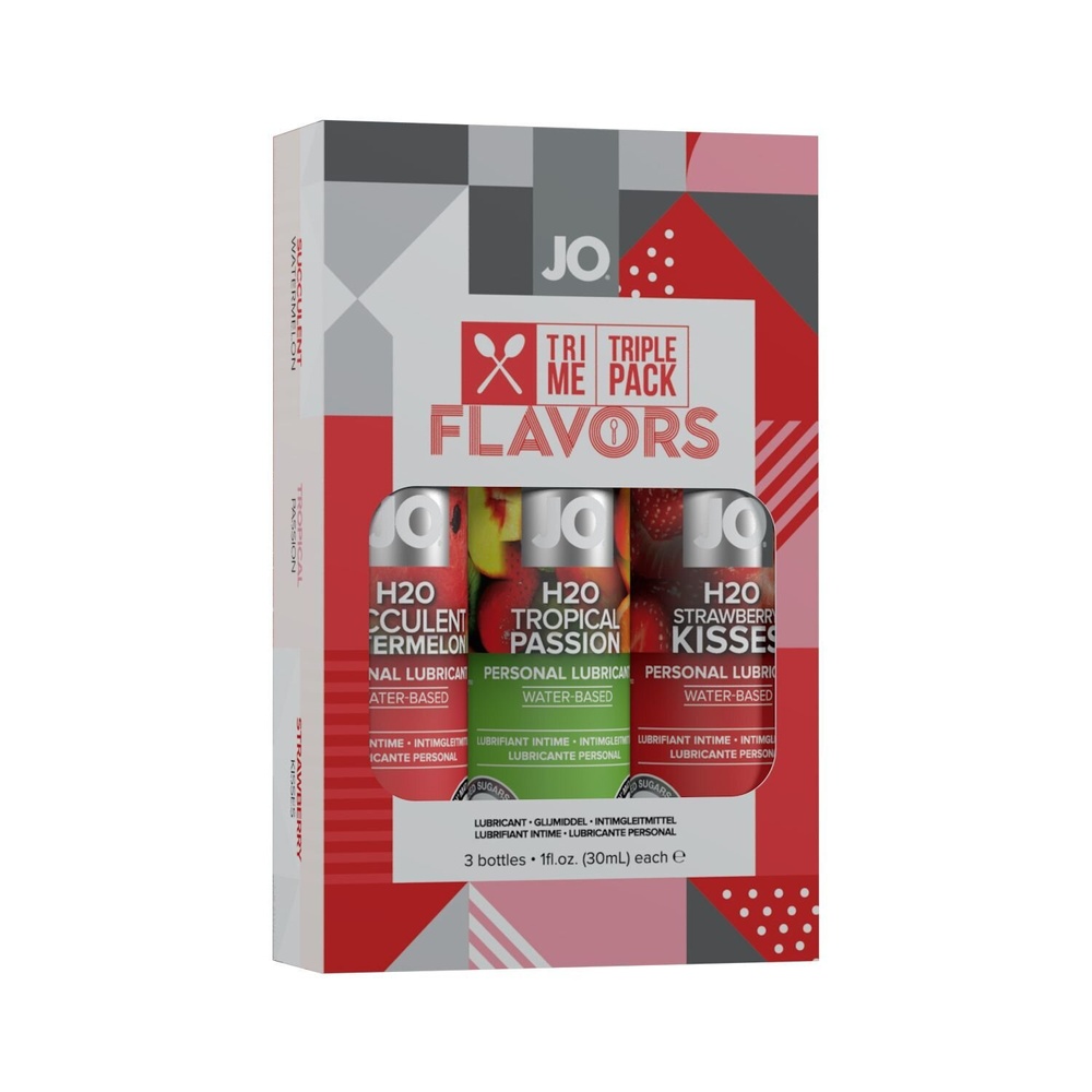 Набір System JO Tri-Me Triple Pack — Flavors (3 х 30 мл) три різні смаки оральних змазок фото