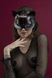 Маска кішечки Feral Feelings — Catwoman Mask, натуральна шкіра, чорна фото 1