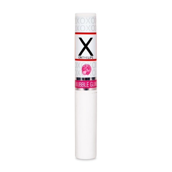 Стимулирующий бальзам для губ унисекс Sensuva - X on the Lips Bubble Gum с феромонами, жвачка фото