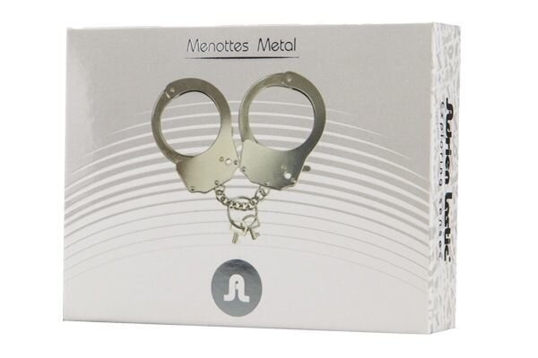 Наручники металлические Adrien Lastic Handcuffs Metallic (полицейские) фото