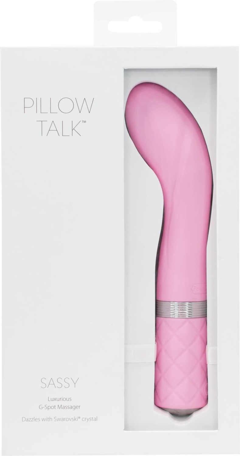 Роскошный вибратор Pillow Talk - Sassy Pink с кристаллом Сваровски для точки G, подарочная упаковка фото