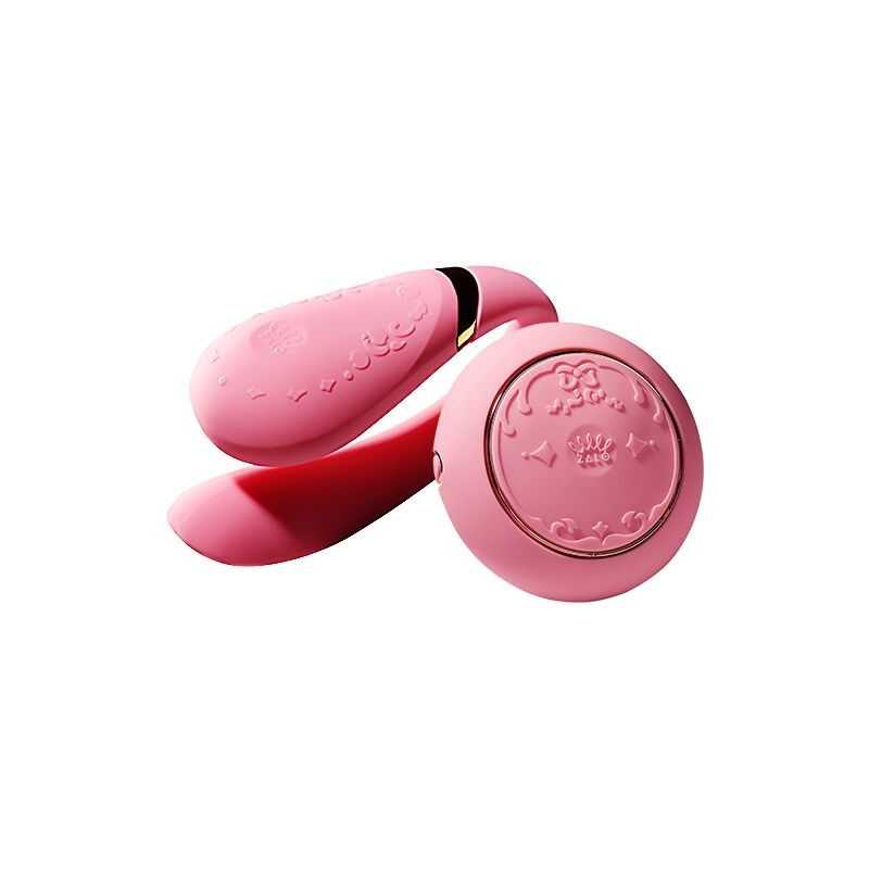 Смартвибратор для пар Zalo — Fanfan set Rouge Pink, пульт ДУ фото