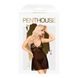Мини-платье с кружевным лифом и стрингами Penthouse - Bedtime Story Black L/XL фото 3
