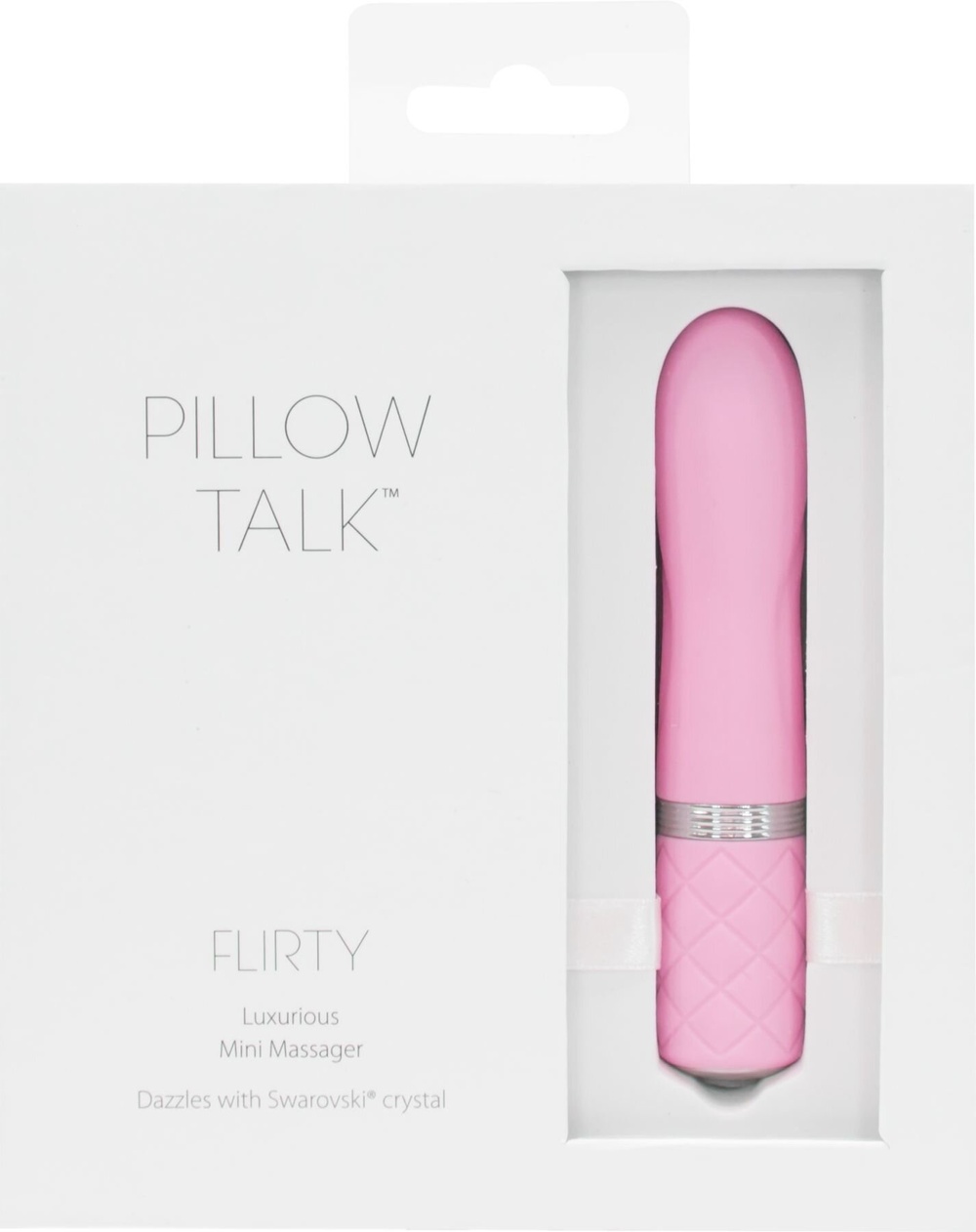 Розкішний вібратор PILLOW TALK — Flirty Pink з кристалом Сваровські, гнучка головка фото