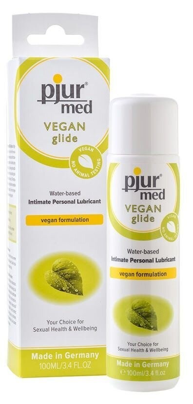 Лубрикант на водной основе pjur MED Vegan glide 100 мл - только веганские ингридиенты фото