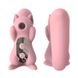 Вакуумний стимулятор з вібрацією KisToy Miss UU Pink, іграшка 2-в-1 фото 1
