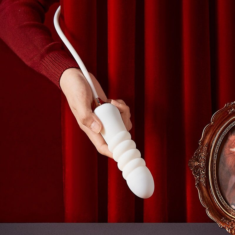 Пульсатор із вакуумним стимулятором Kistoy Cathy White на гнучкій зчіпці фото