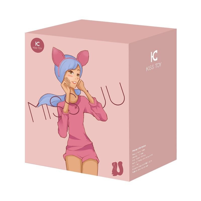 Вакуумний стимулятор з вібрацією KisToy Miss UU Pink, іграшка 2-в-1 фото