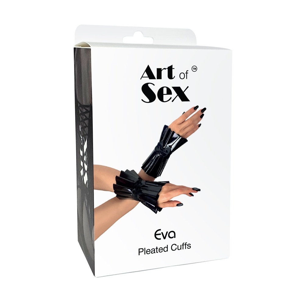 Плісовані манжети на руки Art of Sex - Eva, колір червоний фото