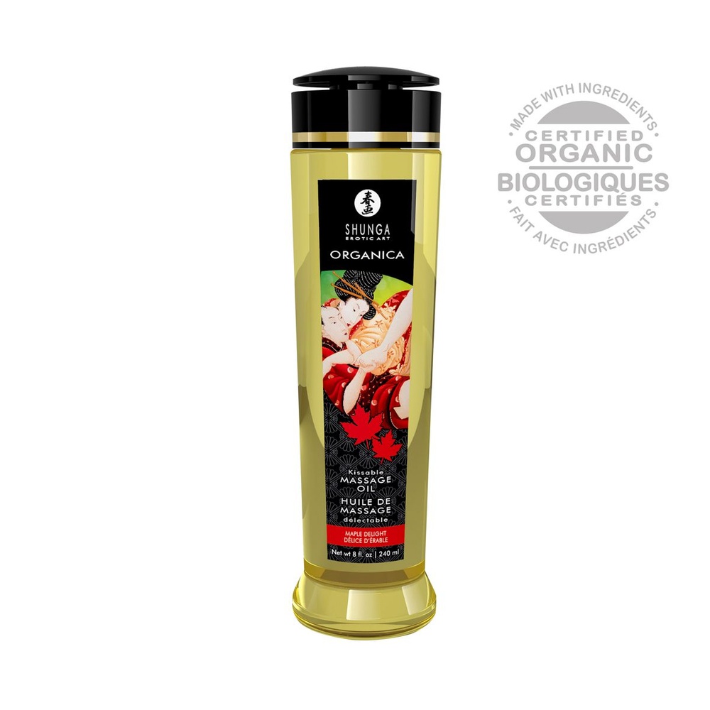Органическое массажное масло Shunga ORGANICA - Maple Delight (240 мл) с витамином Е фото