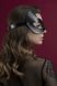 Маска кошечки Feral Feelings - Kitten Mask, натуральная кожа, черная фото 2