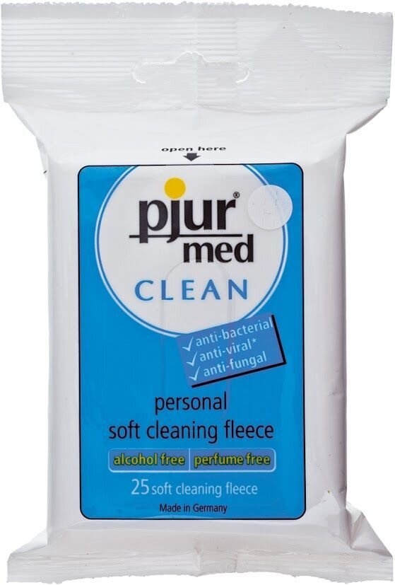 Вологі серветки pjur MED Clean 25 штук фото